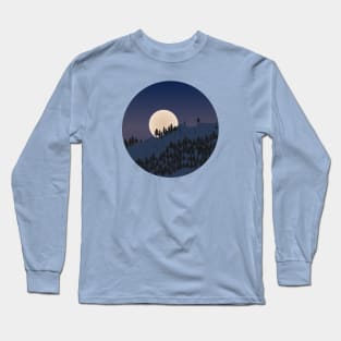 Mountain Forest evening Long Sleeve T-Shirt